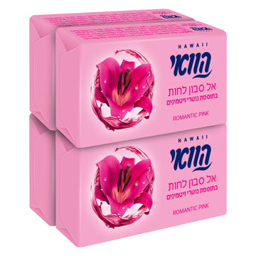הוואי סבון מוצק בניחוח ורוד רומנטי לאלסטיות ורכות העור HAWAII ROMANTIC PINK BAR SOAP