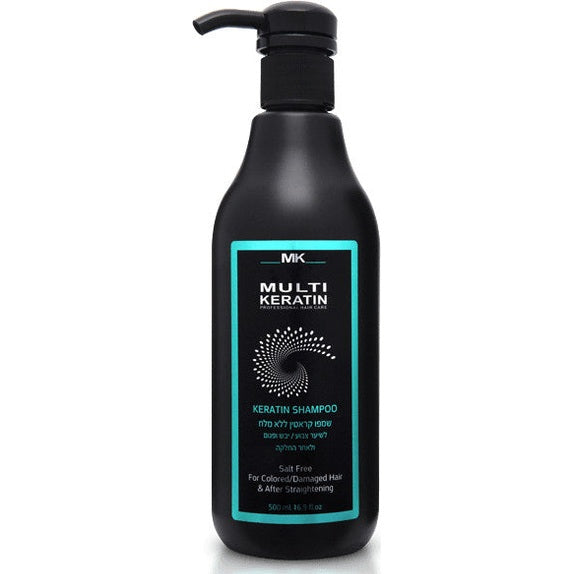 שמפו מולטי קראטין ללא מלחים ג'ויה Joya Multi Keratin לשיקום שיער צבוע, יבש ופגום 500 מ"ל