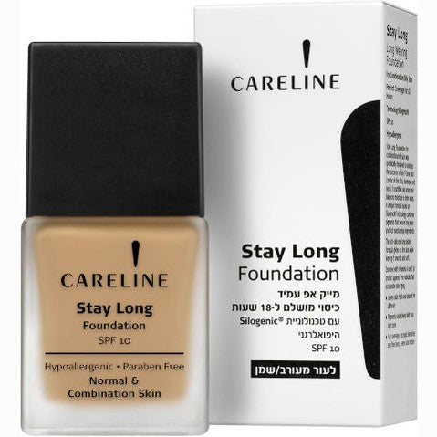 CARELINE | STAY LONG מייק אפ עמיד לעור נורמלי/מעורב 601 | 30 מ"ל