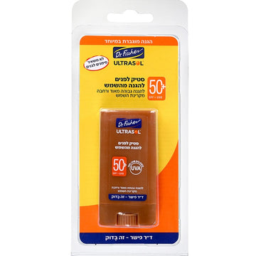 אולטרסול סטיק הגנה +SPF50 של ד"ר פישר להגנה שקופה ומדויקת על עור הפנים והמחשוף, מועשר ב-Q10 וויטמין E