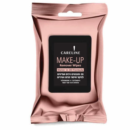 CARELINE | מגבוני דו פאזי להסרת איפור | 25 יחידות