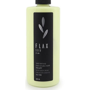 קרם לחות לשיער זרעי פשתן ללא מלחים ג'ויה Joya Flaxseed לשיקום שיער יבש, פגום ואחרי החלקה 500 מ"ל