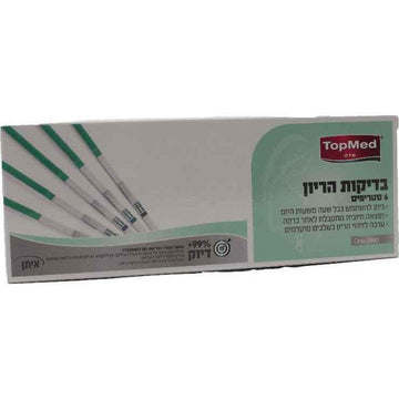 TopMed | בדיקת הריון 6 סטריפים |.