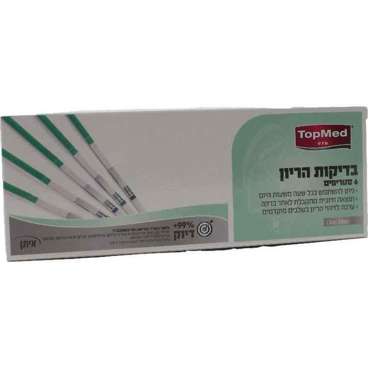 TopMed | בדיקת הריון 6 סטריפים |.