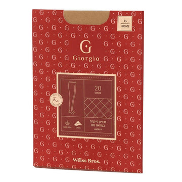 גרביון לייקרה מיני מחטב 20 דנייר GIORGIO ג'ורג'יו מתאים לסנדלים בהרכב 82% ניילון 15% לייקרה 3% כותנה