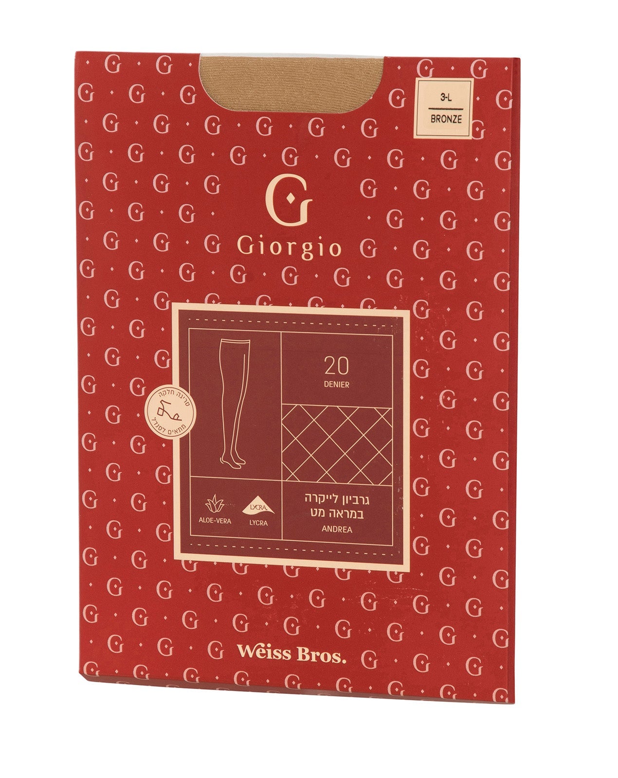 גרביון לייקרה 20 דנייר - לסנדל.