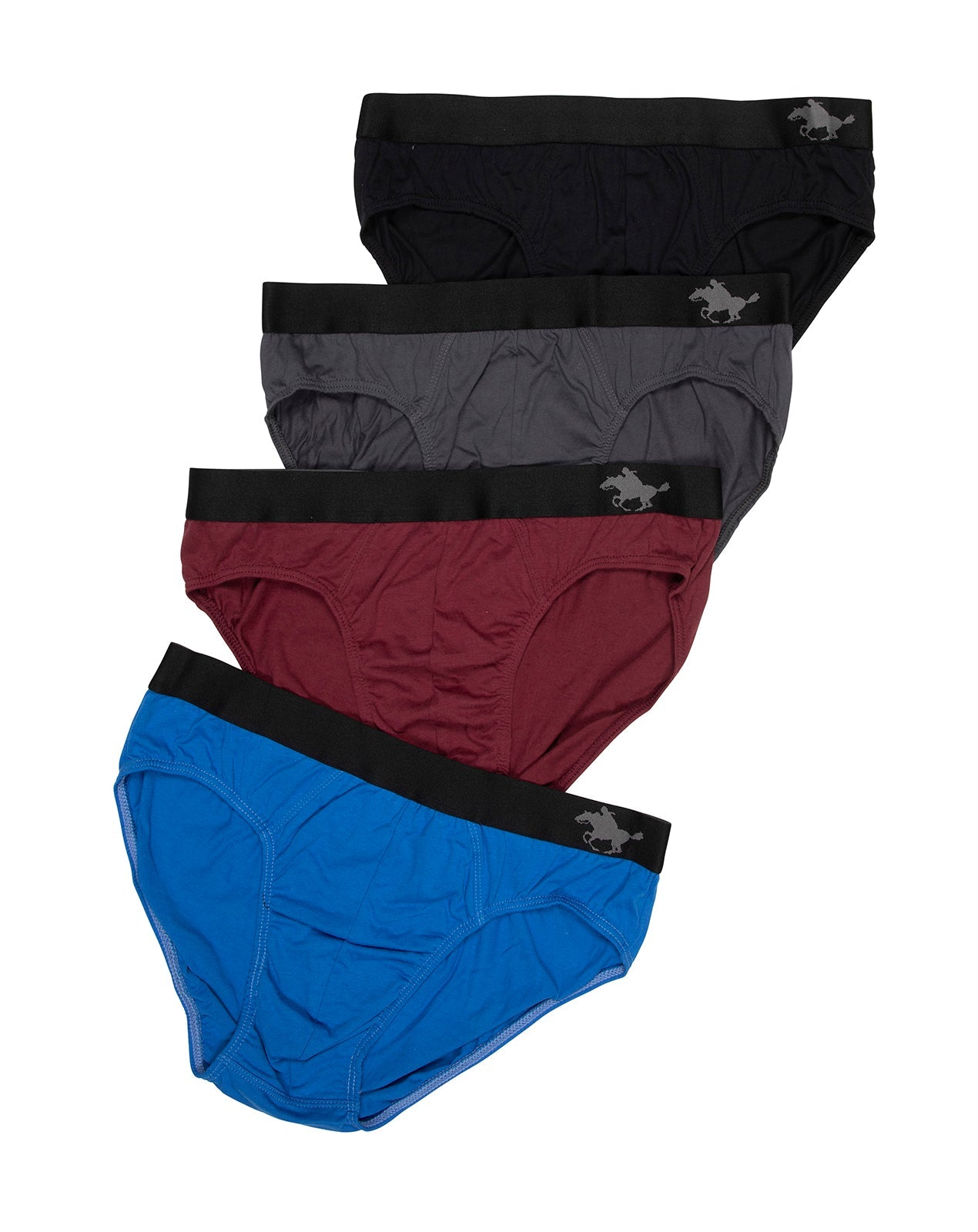 תחתון גבר סליפ100% כותנה גומי חיצוני - 4 במארז.