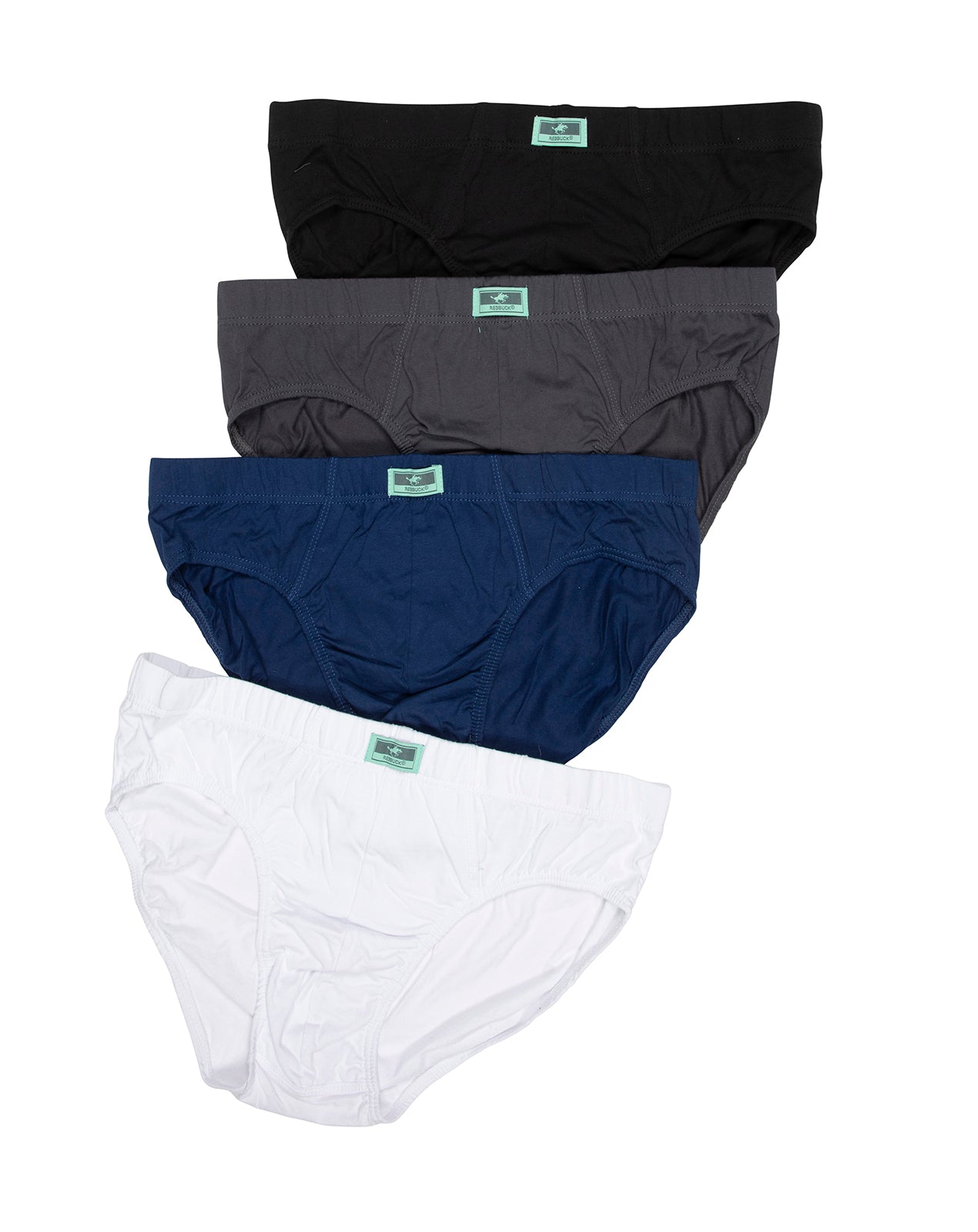 תחתון גבר סליפ100% כותנה גומי פנימי - 4 במארז.