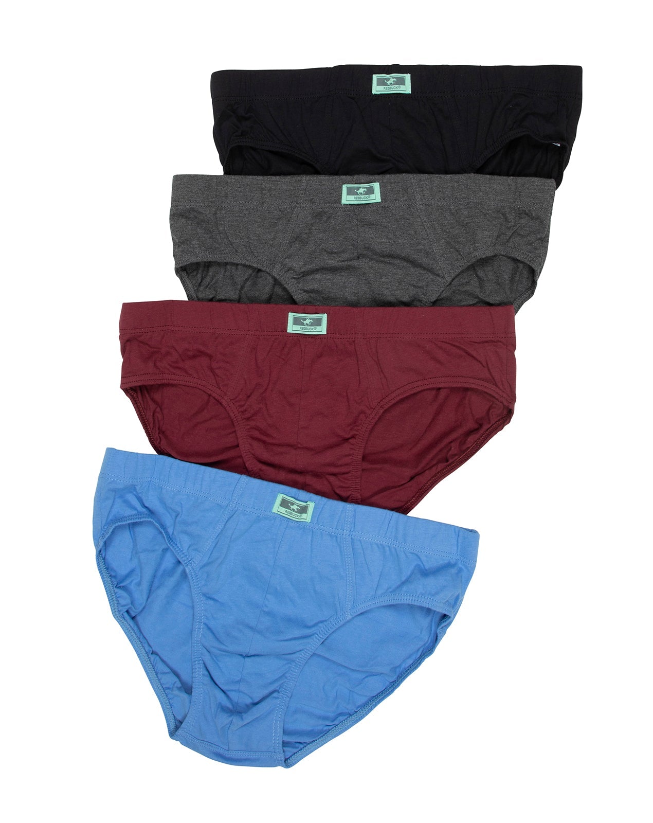 תחתון גבר סליפ100% כותנה גומי פנימי - 4 במארז.