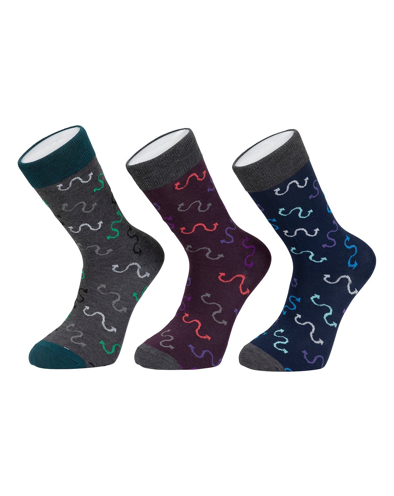 גרבי גבר מכותנה - 3 במארז (B).