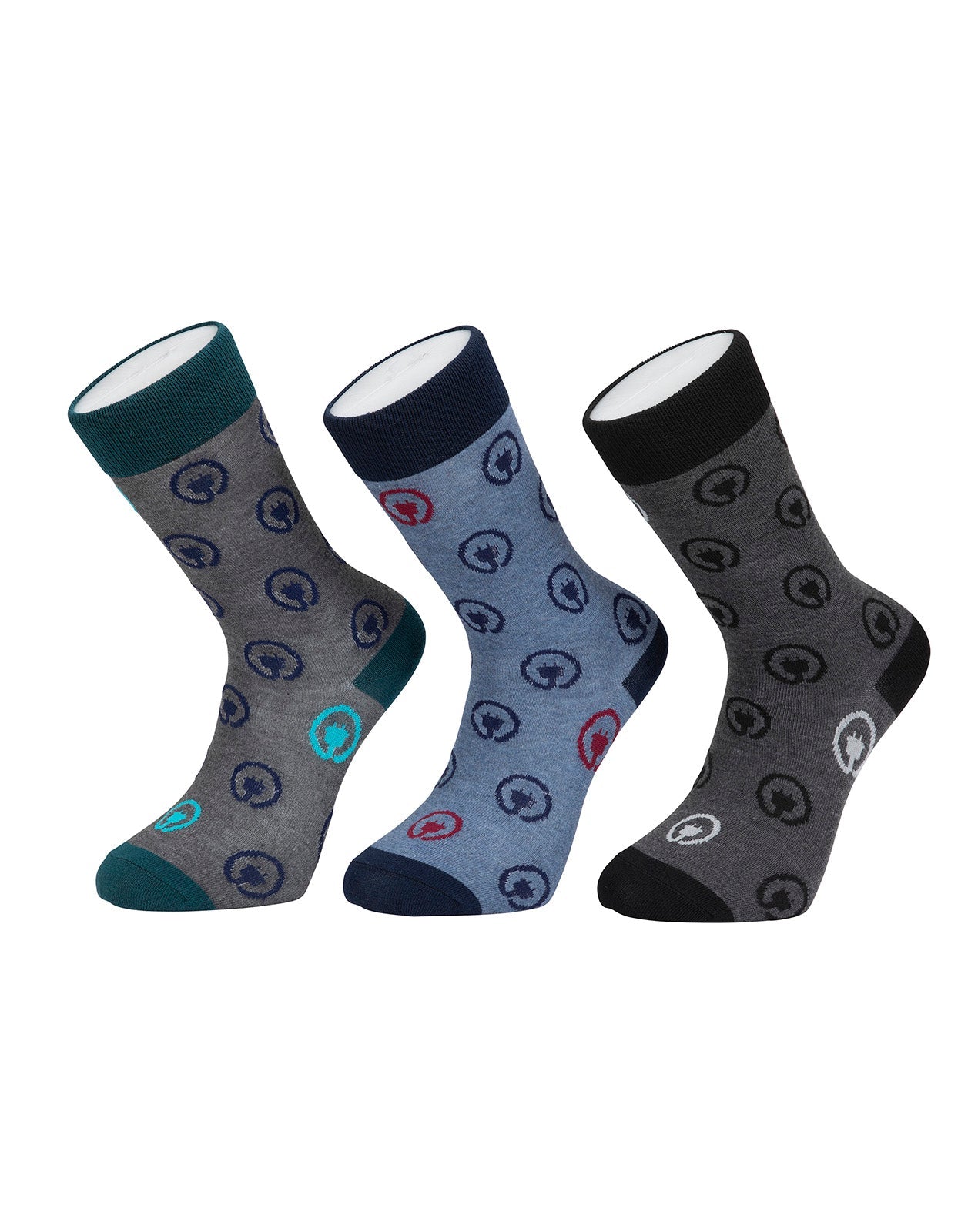 גרבי גבר מכותנה - 3 במארז (B).