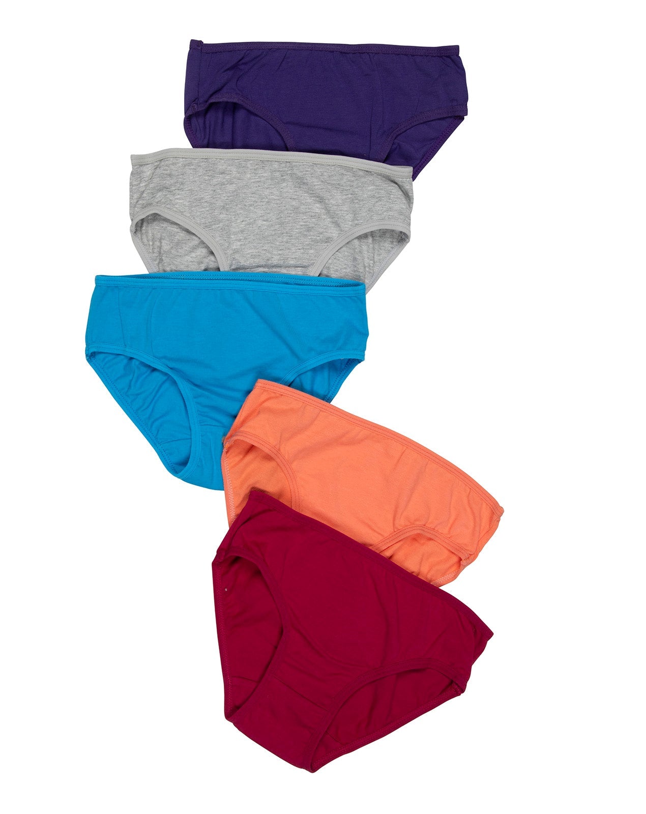 תחתון בנות כותנה לייקרה - 5 זוגות במארז.