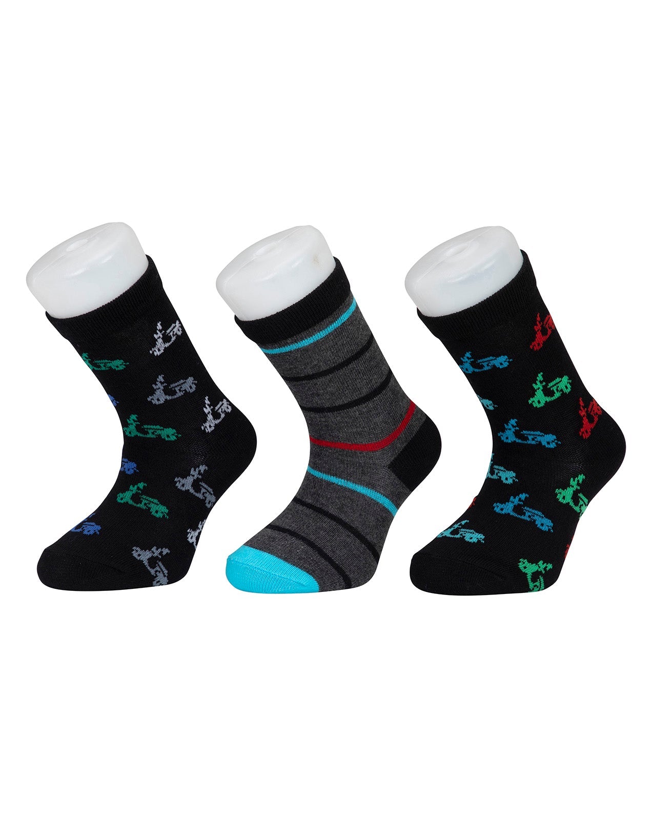 גרבי בנים כותנה לייקרה - 3 זוגות.