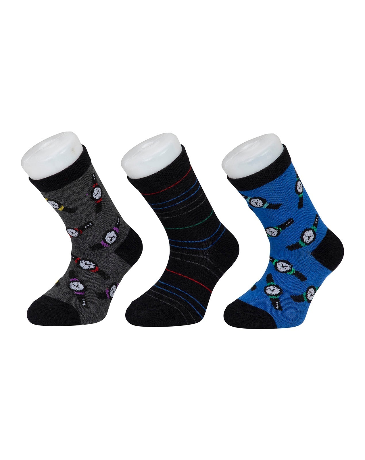 גרבי בנים כותנה לייקרה - 3 זוגות.