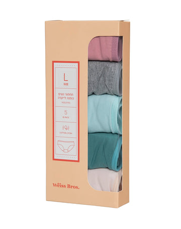 תחתונים כותנה לייקרה - 5 במארז.