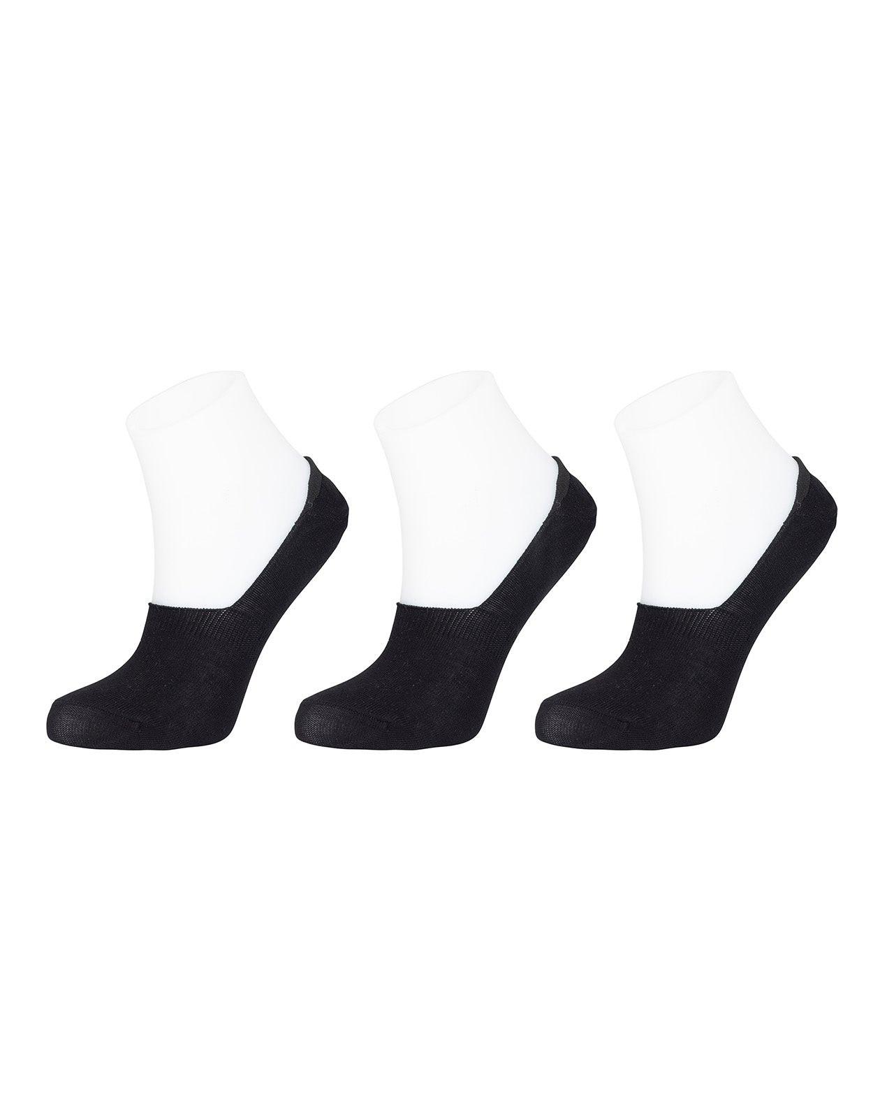 עקביות נשים No Show - 3 זוגות שחור | WeissBros | האחים וויס.