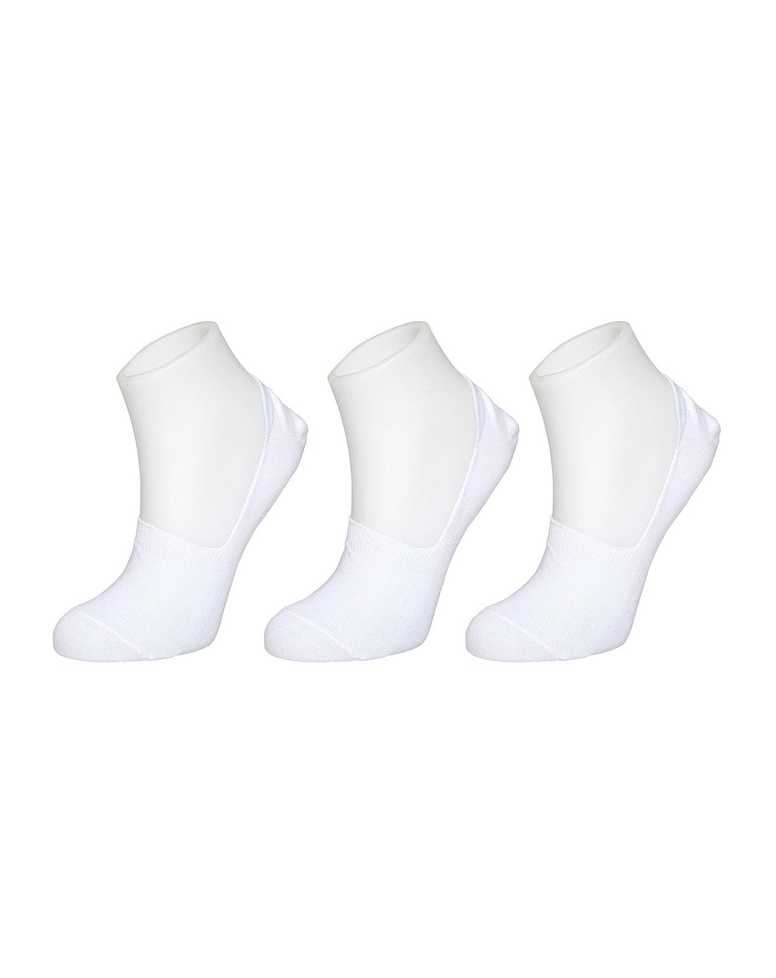 עקביות נשים No Show - 3 זוגות לבן.