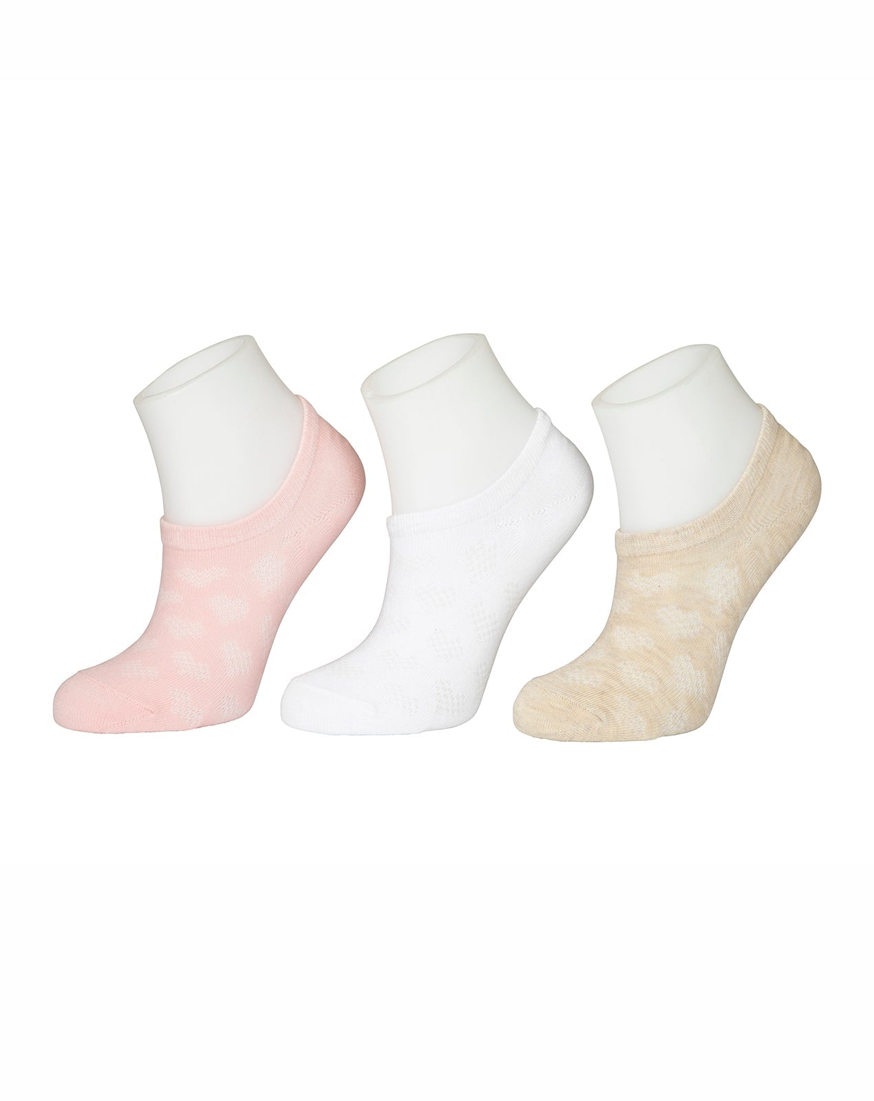 גרבי קרסול סניקרס WeissBros לנשים, 3 זוגות צבעוניים עם סיליקון לאחיזה