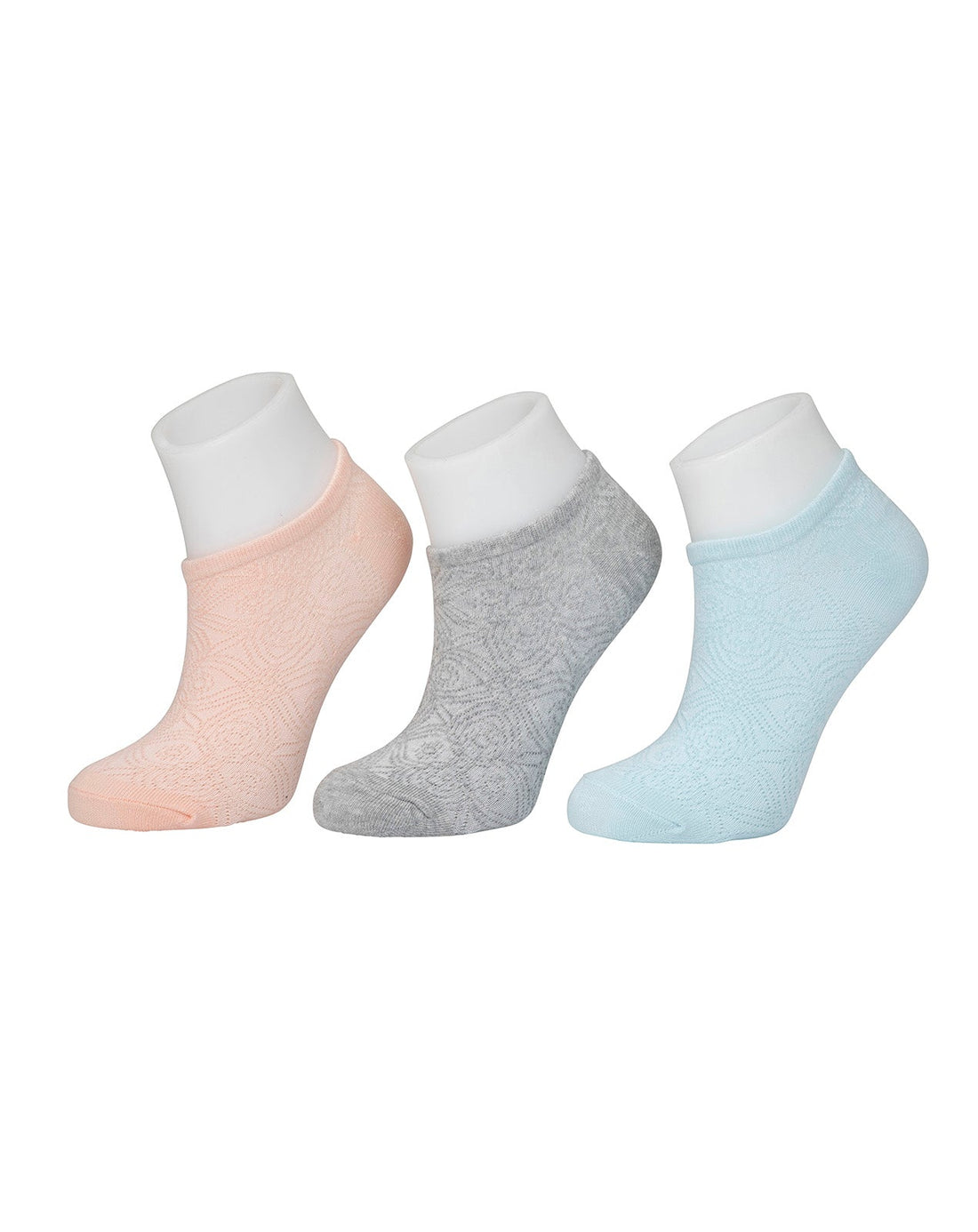 גרבי קרסול סניקרס צבעוני לנשים – שלוש זוגות נוחות עם סיליקון