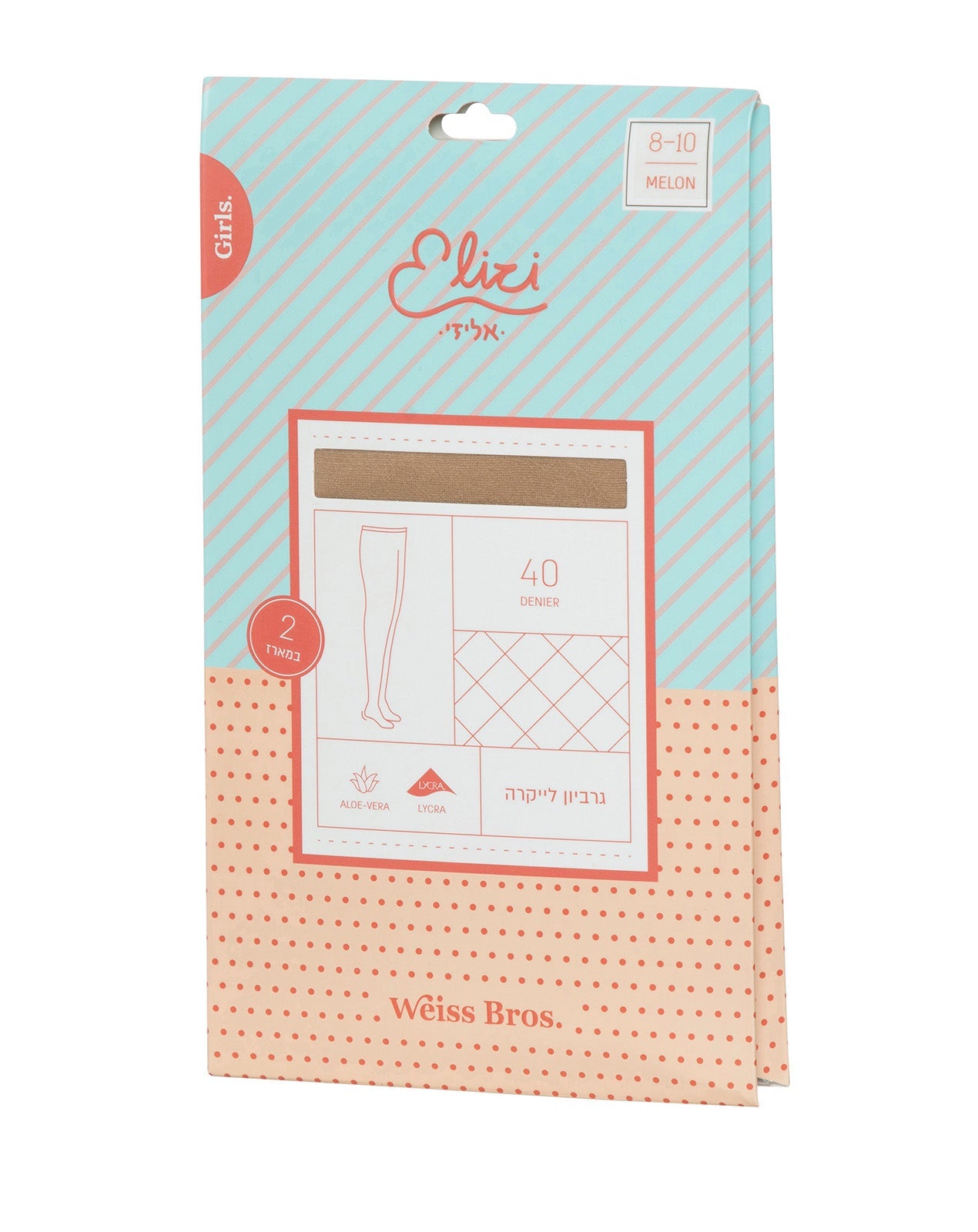 גרביון לייקרה 40 דנייר - 2 במארז.