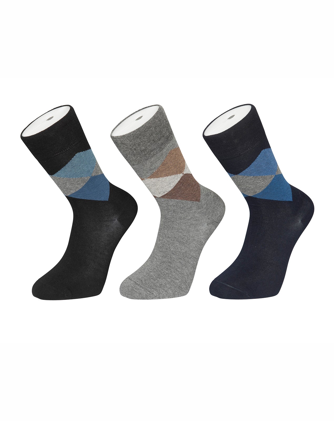 גרבי גבר כותנה סרוקה - 3 במארז.