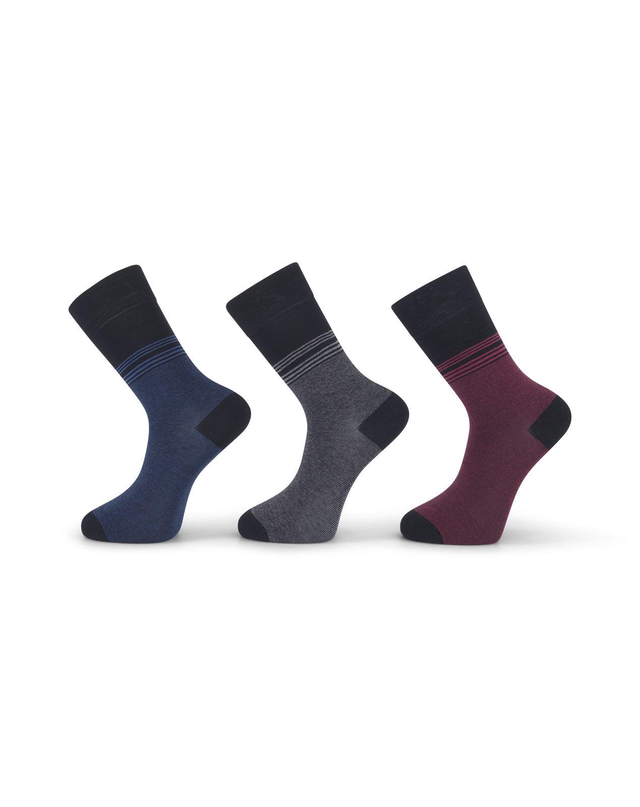 גרבי גבר כותנה סרוקה - 3 במארז.