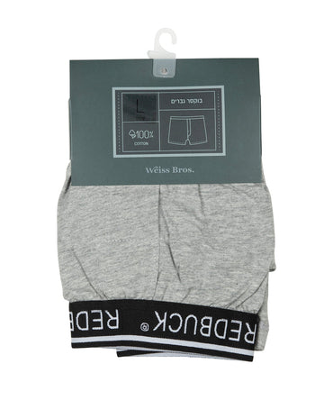 בוקסר גבר 100% כותנה גומי חיצוני.