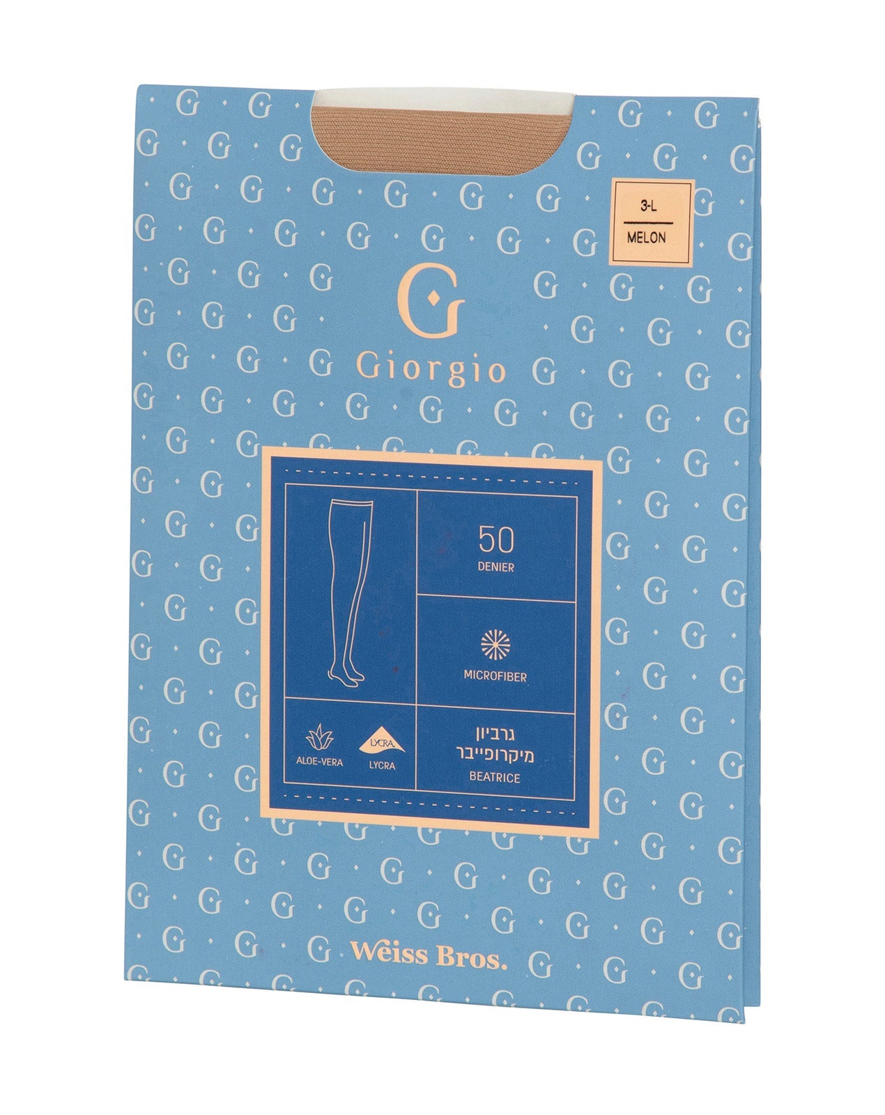 גרביון מיקרופייבר 50 דנייר.