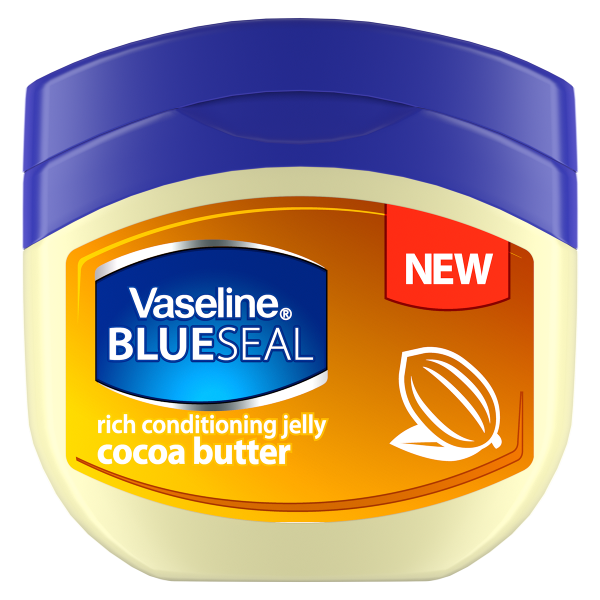 Vaseline | וזלין - Blue Seal | חמאת קקאו - פטרוליום ג'לי להזנה עמוקה וזוהר (100 מ"ל)