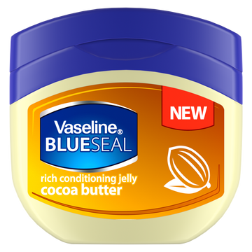 Vaseline | וזלין - Blue Seal | חמאת קקאו - פטרוליום ג'לי להזנה עמוקה וזוהר (100 מ"ל)