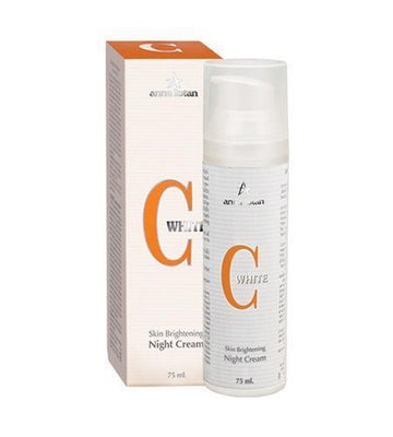אנה לוטן C-White קרם לילה (Night Cream) להבהרת כתמים, חידוש ושיקום העור עם ויטמין C פעיל 75 מ"ל