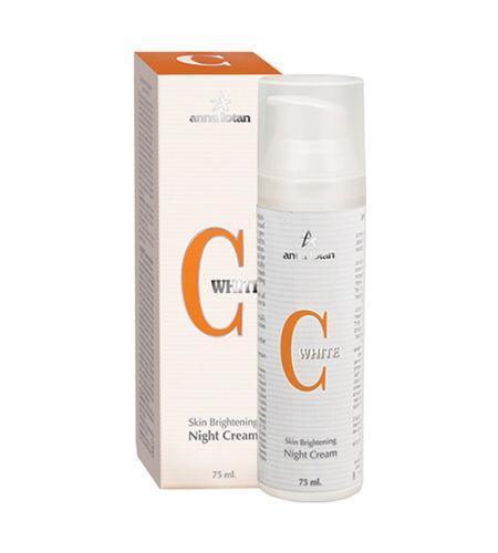 אנה לוטן C-White קרם לילה (Night Cream) להבהרת כתמים, חידוש ושיקום העור עם ויטמין C פעיל 75 מ"ל