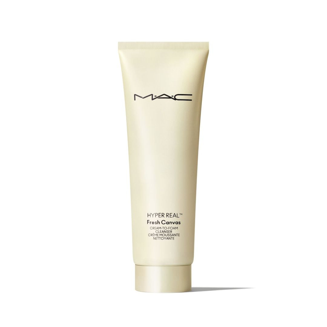 קרם ניקוי מקציף M·A·C Hyper Real Fresh Canvas Cream-To-Foam Cleanser לניקוי עמוק ורכות קטיפתית