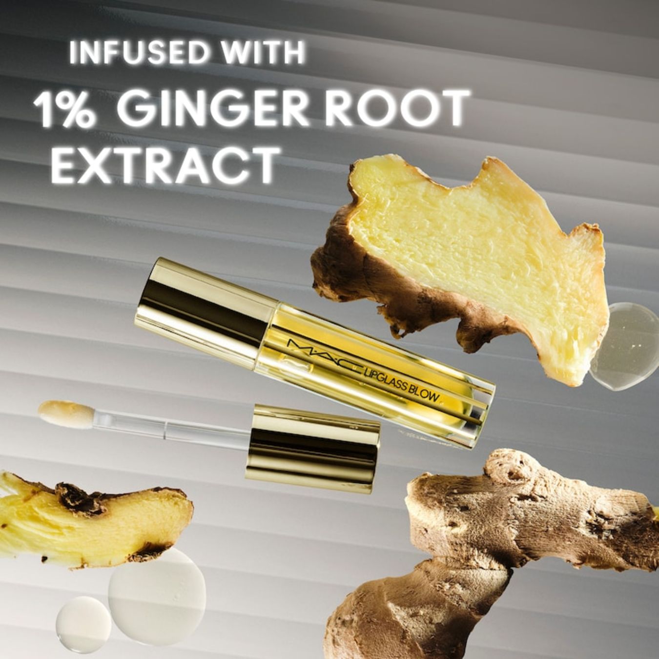 M·A·C Lipglass Blow Plumping Oil - Ginger Zinger | שמן גלוס למראה שפתיים מלאות