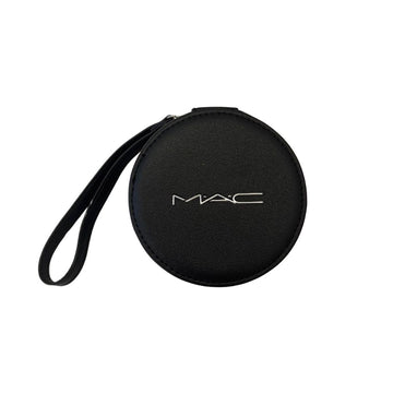 תיק איפור יוקרתי M·A·C Powder Bag בעיצוב סטודיו שחור מינימליסטי - מתנה בלעדית
