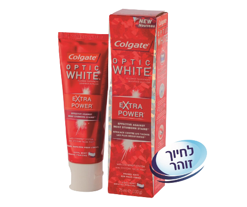 אופטיק וויט - משחת שיניים להלבנה מיידית 75 מ"ל