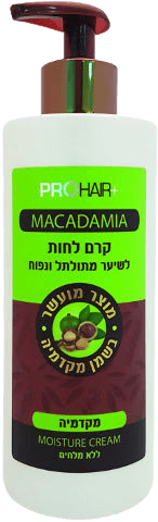 שמן מקדמיה לשיער 400 מ"ל - זוהר ורך