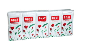 מגבונים רטובים פרחוניים 50 יחידות - לעור רגיש