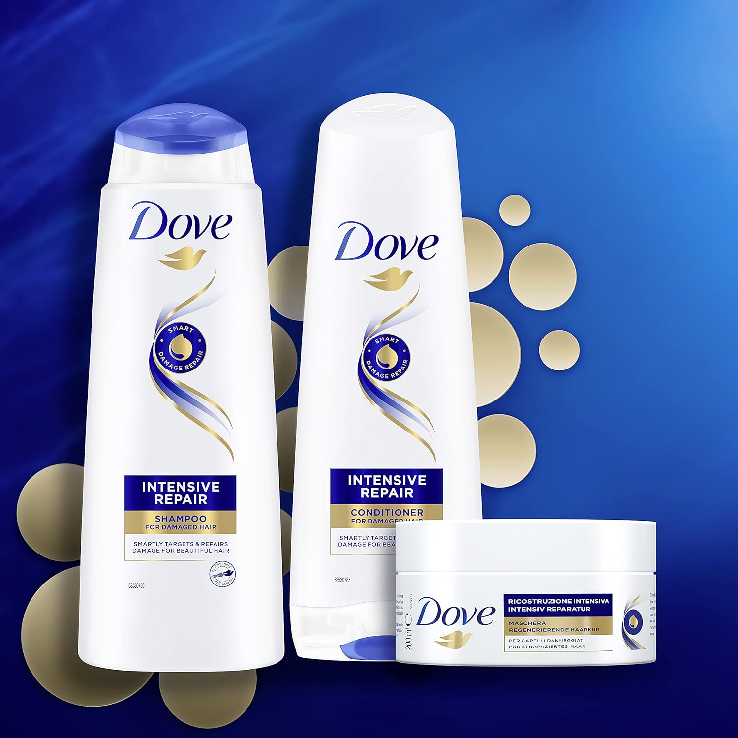 Dove | דאב - Intensive Repair | שמפו לשיקום אינטנסיבי של שיער פגום (600 מ"ל)