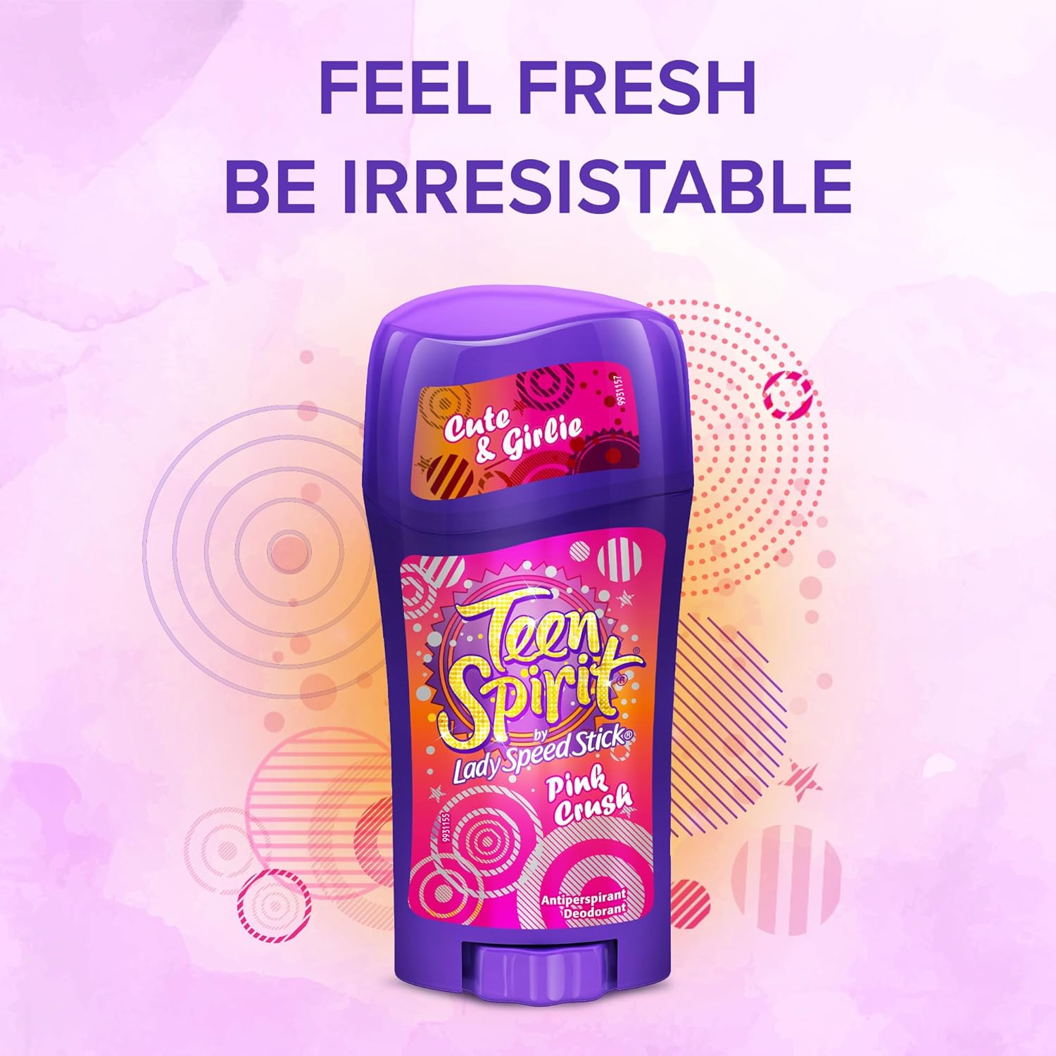 Lady Speed Stick | ליידי ספיד סטיק - Teen Spirit Pink Crush | דאודורנט סטיק נערות קראש ורוד (65 גרם)
