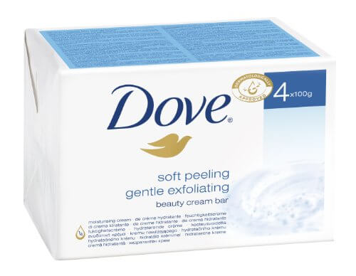 סבון דאב פילינג עדין 4x100 גרם - טיפוח עור הפנים