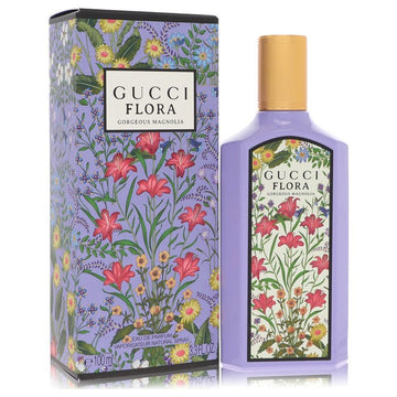 Flora Gorgeous Magnolia Eau De Parfum Spray By Gucci | משלוח חינם לבית ♕ | קומסטיקס ייבוא מקביל