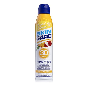 ספריי הגנה שקוף סקין גארד SPF 50+ להגנה גבוהה מאוד באריזת 300 מ"ל