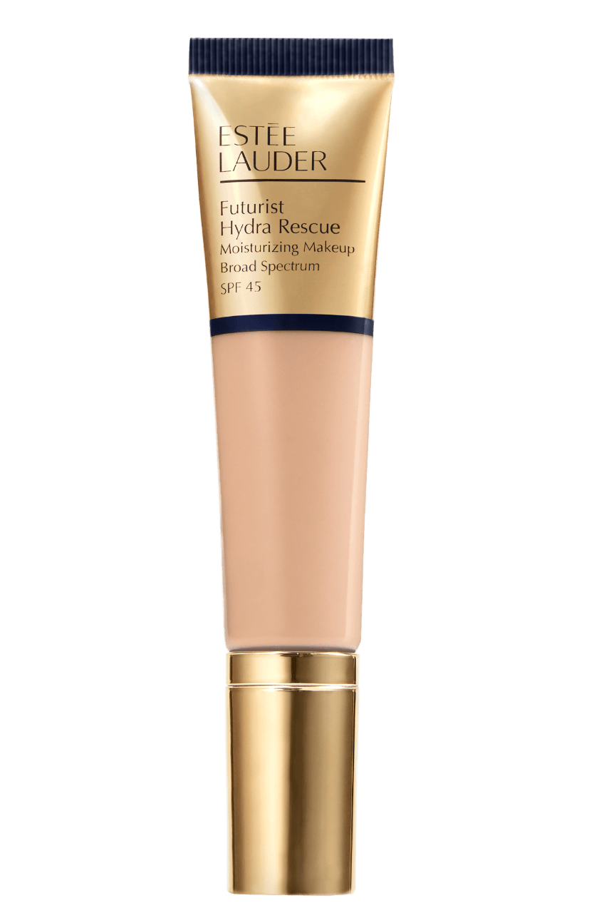 Estée Lauder Futurist Hydra Rescue SPF 45 - מייק-אפ מטפח לכיסוי מושלם וזוהר ל-12 שעות
