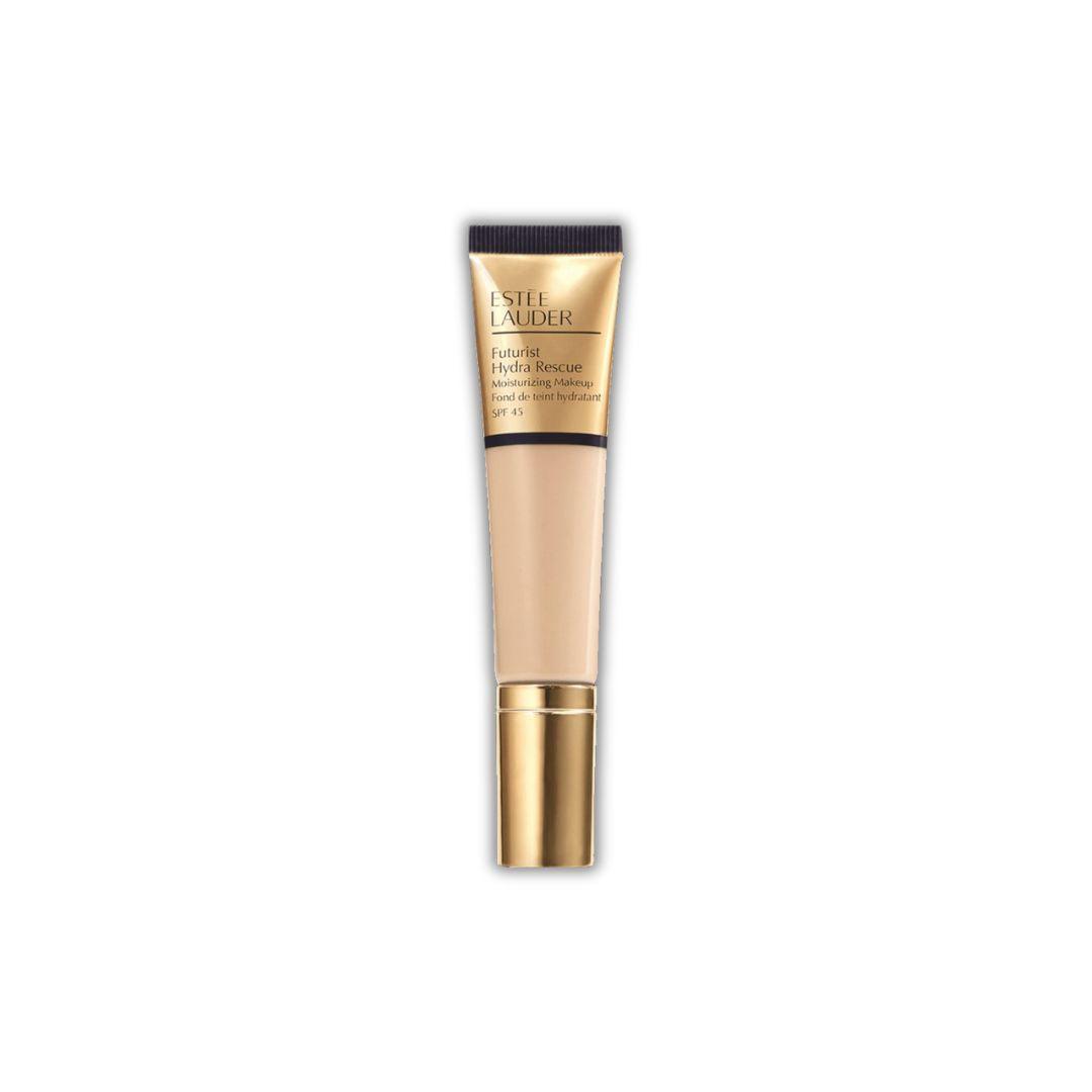 Estée Lauder Futurist Hydra Rescue SPF 45 - מייק-אפ מטפח לכיסוי מושלם וזוהר ל-12 שעות