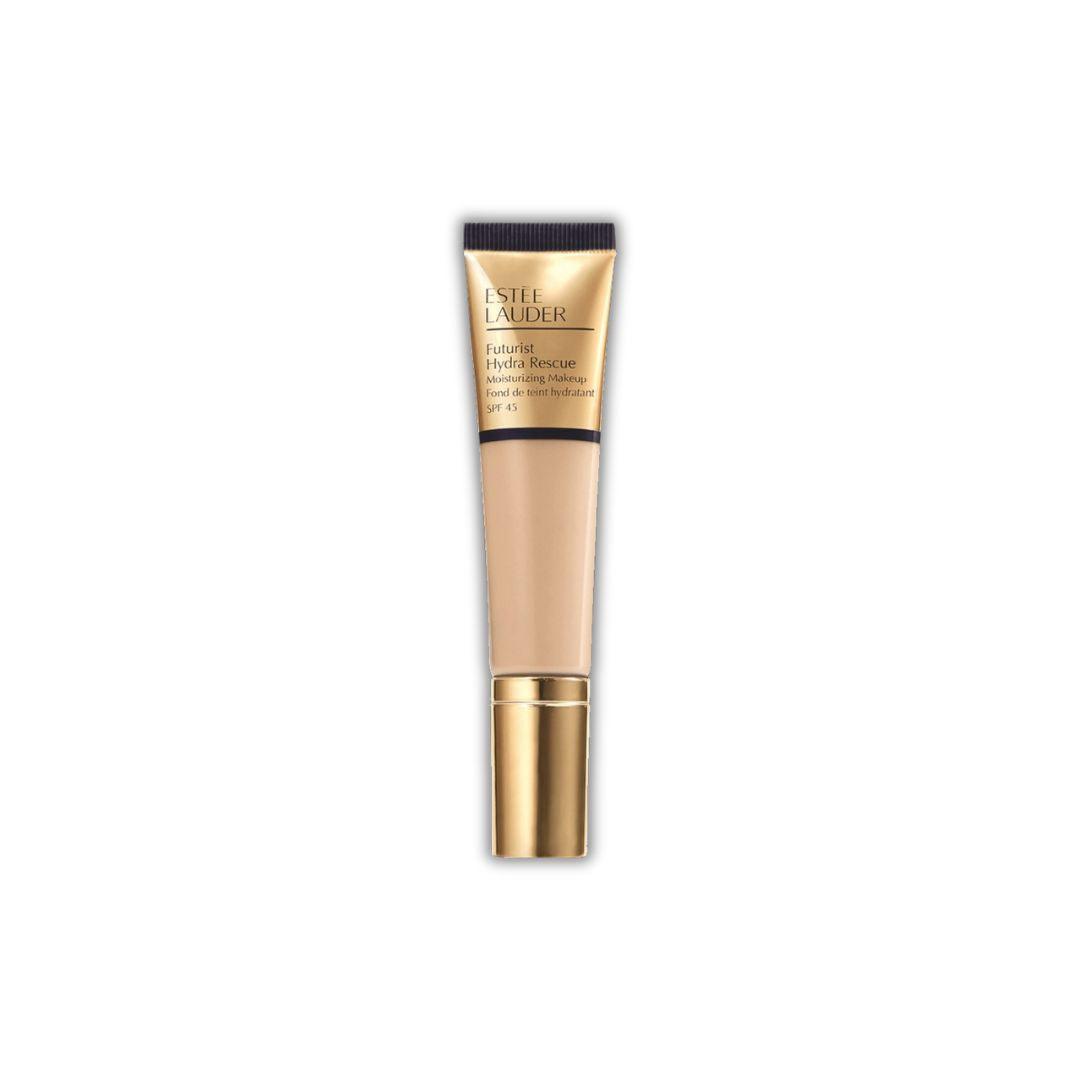 Estée Lauder Futurist Hydra Rescue SPF 45 - מייק-אפ מטפח לכיסוי מושלם וזוהר ל-12 שעות