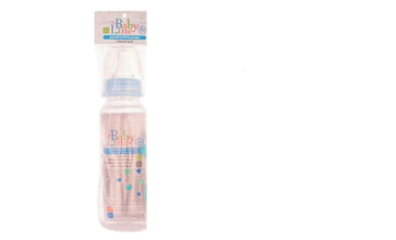 בקבוק תינוקות שקוף עם פיה רכה - 1 יחידה - בייבי ליין