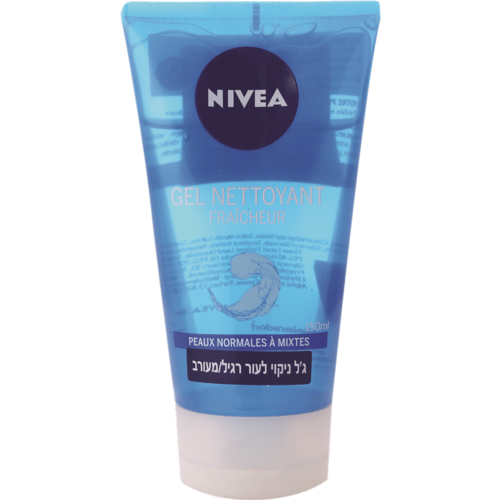 ג’ל ניקוי פנים נטול סבון 150 מ"ל - מרענן לעור רגיל עד מעורב