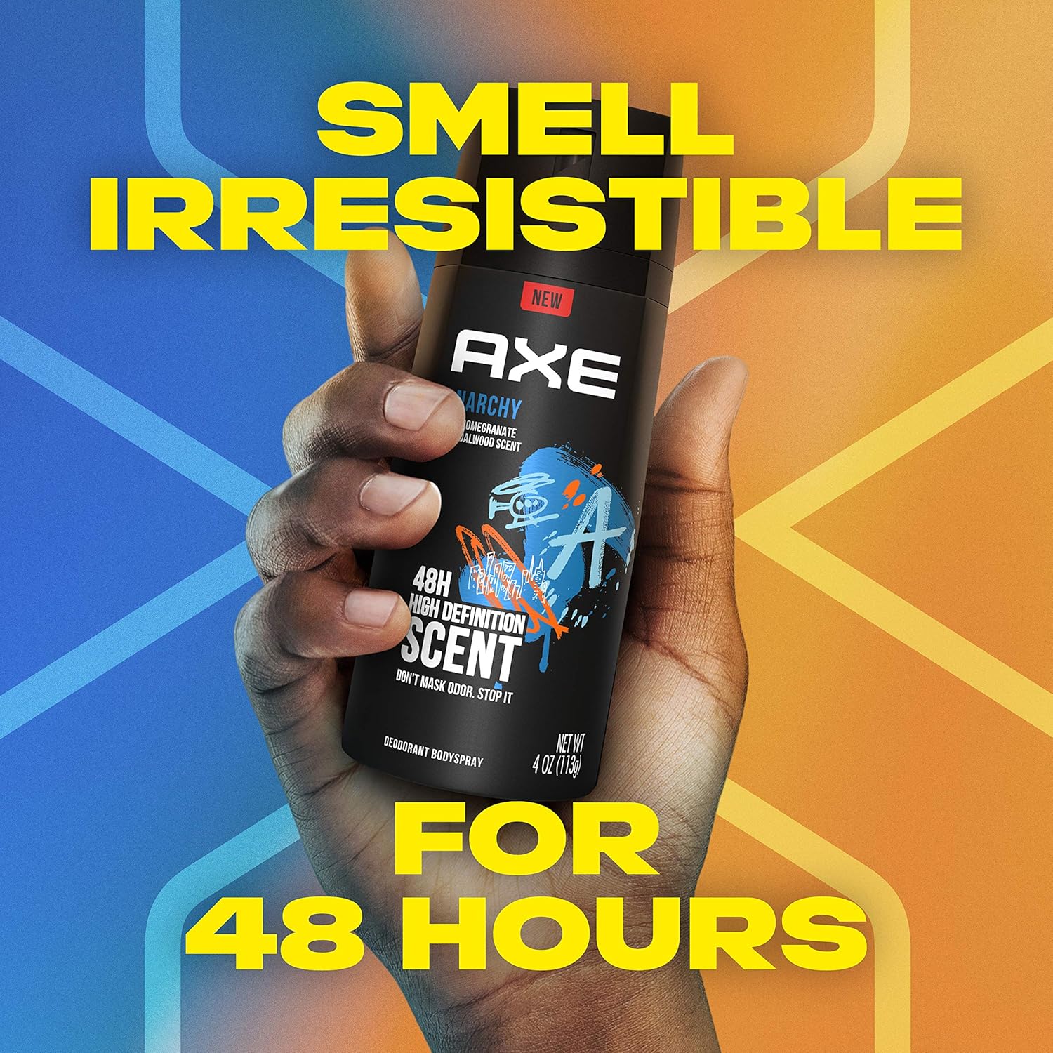 AXE | אקס - Anarchy For Him | דאודורנט ספריי גוף בניחוח אנרכי עוצמתי (150 מ"ל)