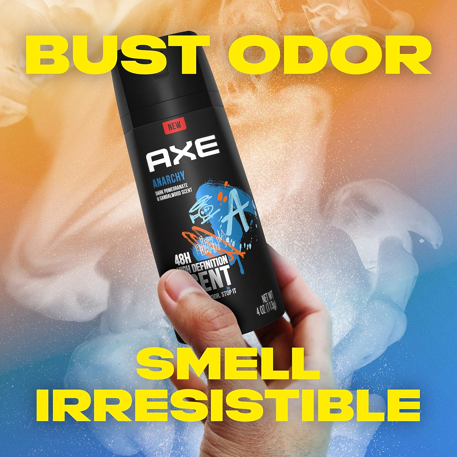 AXE | אקס - Anarchy For Him | דאודורנט ספריי גוף בניחוח אנרכי עוצמתי (150 מ"ל)